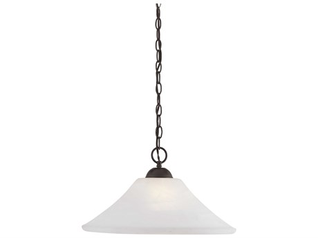 Elk Home Elipse 1-Light Painted Bronze Pendant