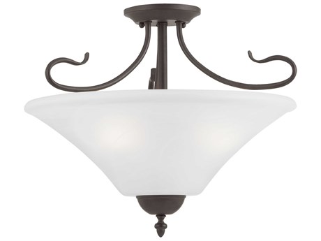Elk Home Elipse 3-Light Painted Bronze Semi Flush Mount