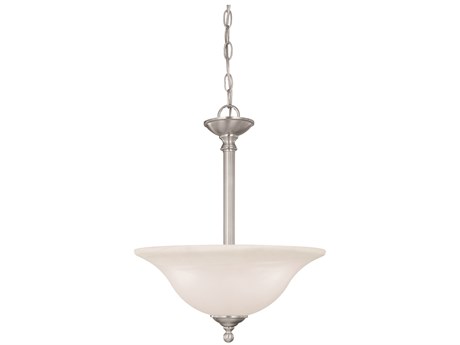 Elk Home Riva 3-Light Brushed Nickel Glass Bowl Pendant