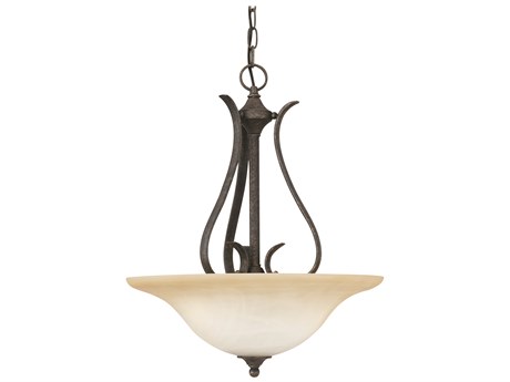 Elk Home Prestige 3-Light Sable Bronze Glass Bowl Pendant