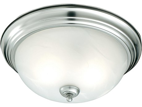 Elk Home Essentials 1-Light Brushed Nickel Dome Flush Mount