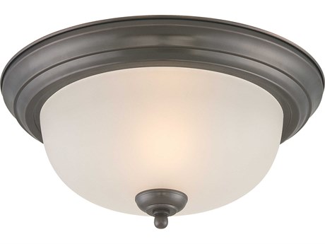 Elk Home Pendenza 2-Light Oiled Bronze Bowl Flush Mount