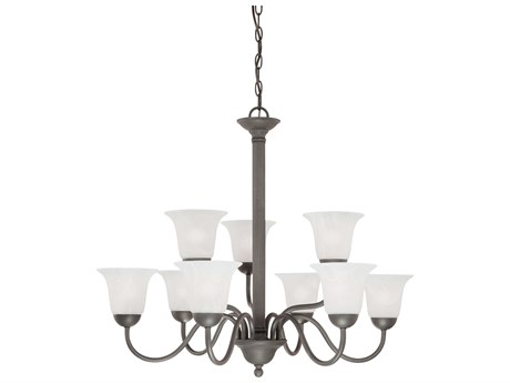Elk Home Riva 9-Light Painted Bronze Bell Tiered Chandelier