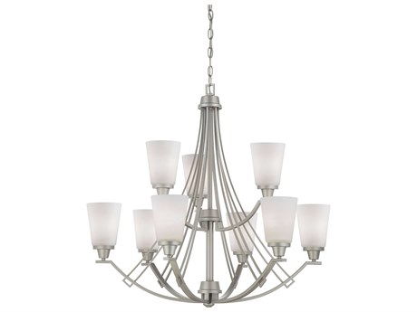 Elk Home Wright 9-Light Matte Nickel Chandelier