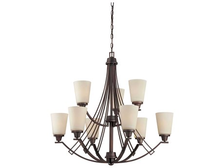 Elk Home Wright 9-Light Espresso Brown Chandelier