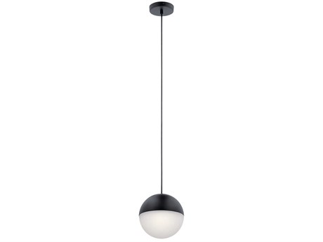 Elan Moonlit 1-Light Matte Black LED Globe Mini Pendant