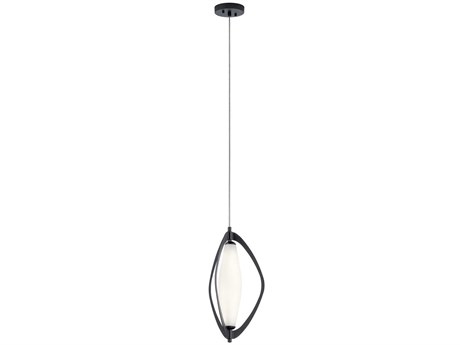 Elan Kivik 1-Light Matte Black Glass LED Mini Pendant