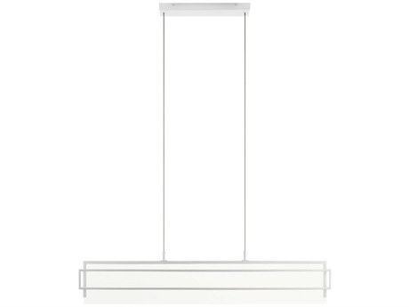 Elan Vega 36-Light White LED Geometric Linear Island Pendant