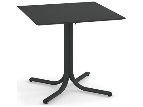 EMU System Steel 32'' Square Beveled Top Dining Table on Tilt Base