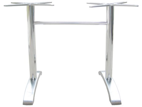 EMU Zak Aluminum 2-Leg Dine 28 x 26 Table Base