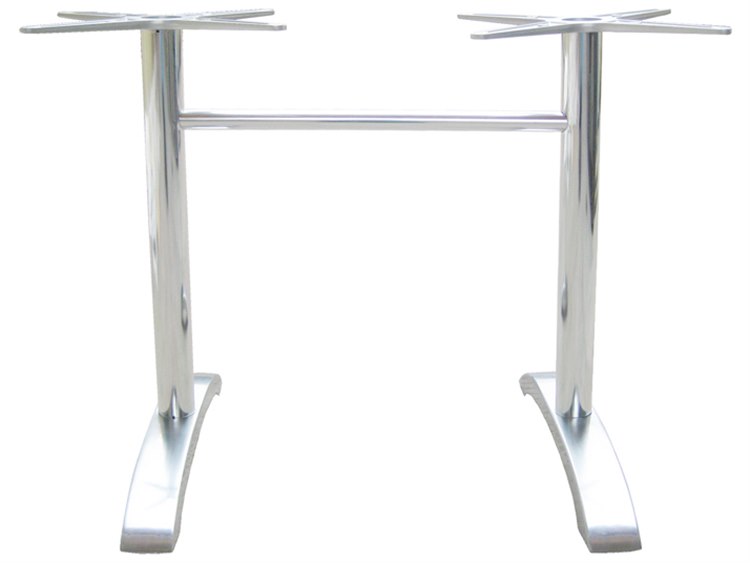 EMU Zak Aluminum 2-Leg Dine 28 x 26 Table Base