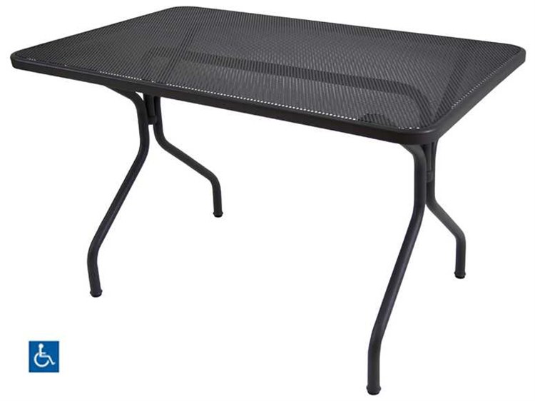 EMU Cambi Steel ADA 48 x 32 Rectangular Table