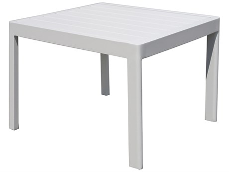 EMU Mira Aluminum White 24'' Wide Square End Table