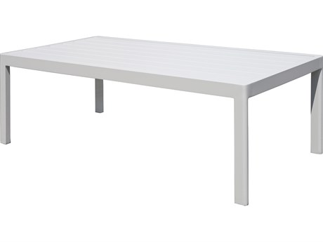 EMU Mira Aluminum White 39.5''W x 24''D Rectangular End Table