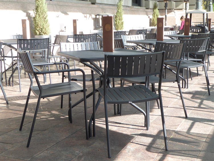 EMU Bridge Aluminum Outdoor Patio Dining Set