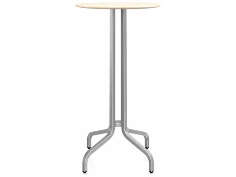 Emeco By Jasper Morrison Round Wood Bar Table