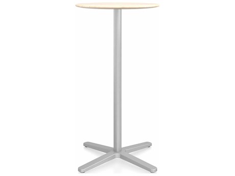 Emeco X Base By Jasper Morrison Round Wood Bar Table