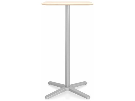 Emeco X Base By Jasper Morrison Square Wood Bar Table