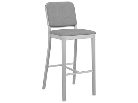 Emeco Navy Officer By Jasper Morrison Upholstered Bar Stool
