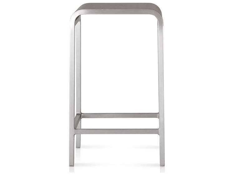 Emeco Outdoor Norman Foster Brushed Aluminum Counter Stool