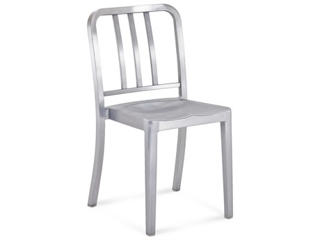 Emeco Outdoor Heritage Brushed Aluminum Dining Side Chair