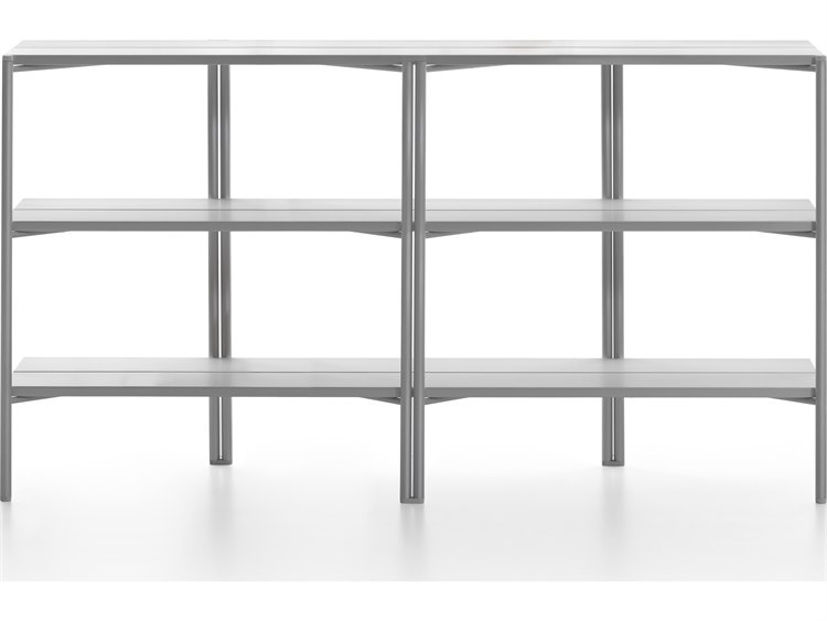 Emeco Outdoor Run By Sam Hecht And Kim Colin Aluminum Clear Anodized Console Table