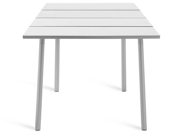 Emeco Outdoor Run By Sam Hecht And Kim Colin Anodized 32'' Square Dining Table with Aluminum Top