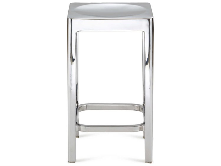 Emeco Outdoor Polished Aluminum 24'' High Counter Stool