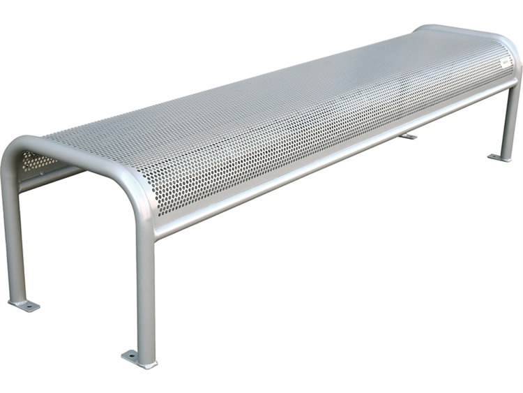 EMU Valles Steel Glossy Silver Backless Bench