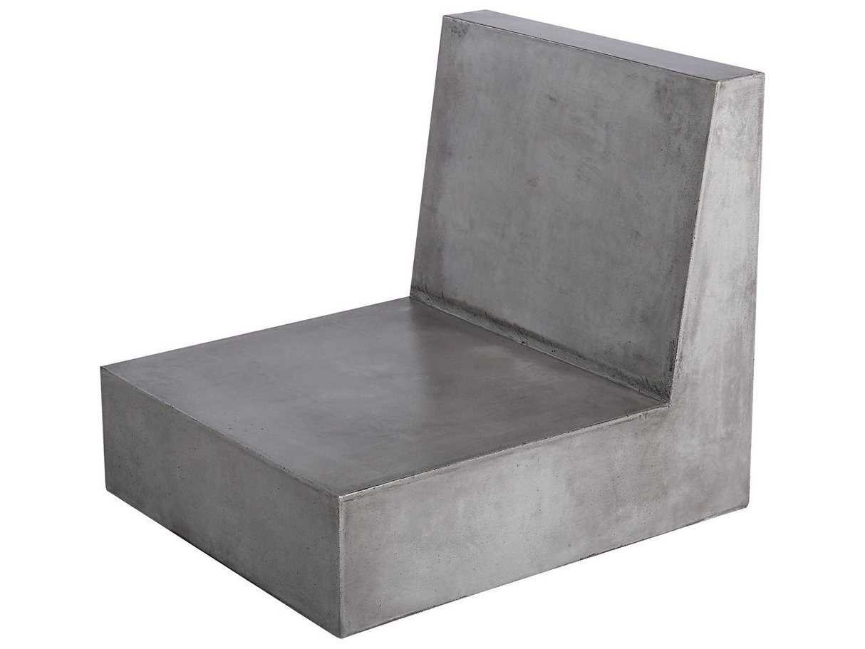 Elk Outdoor Lannister Polished Concrete Lounge Chair Sold In 2 Eo157049