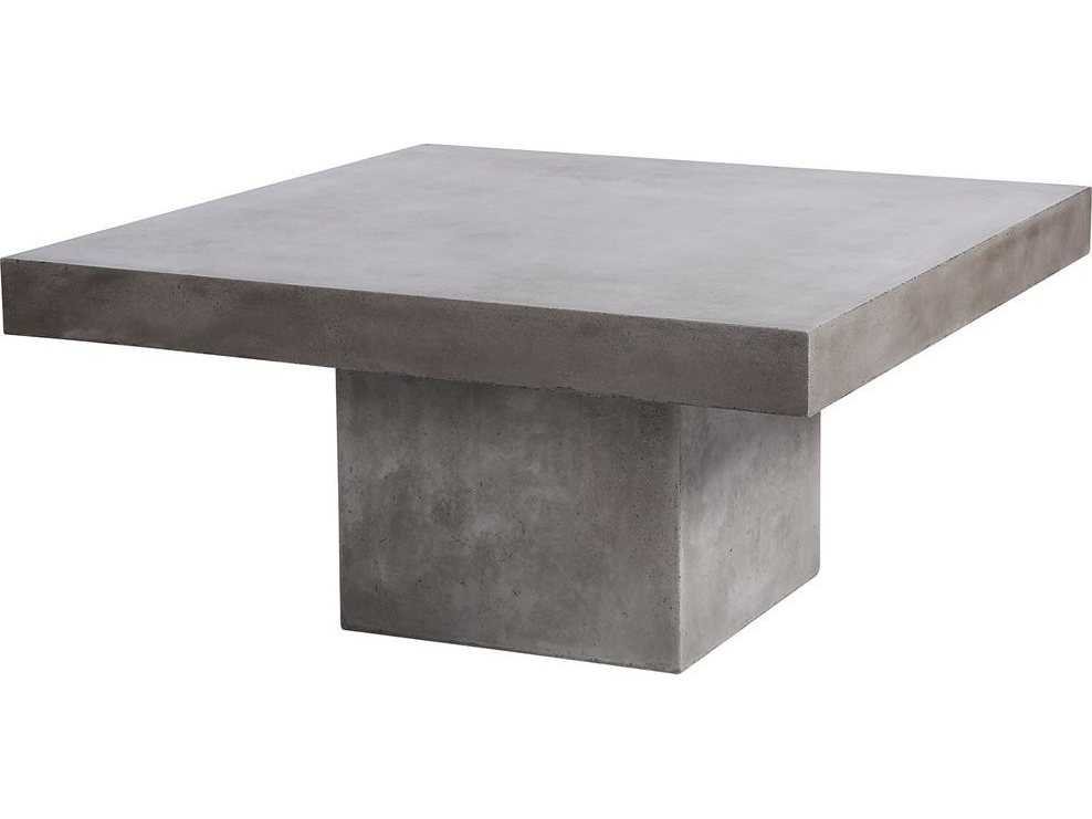 Elk Outdoor Millfield Polished Concrete, Square Cement Outdoor Coffee Table