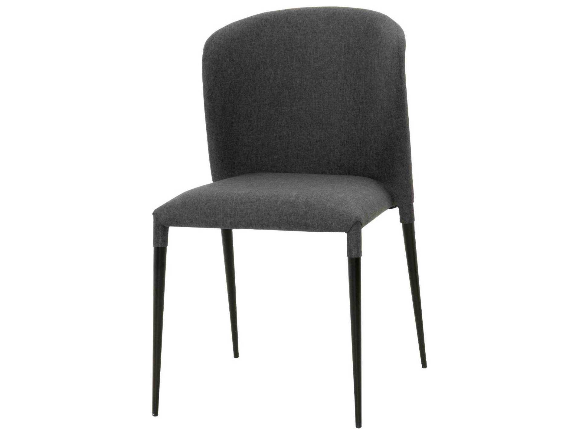 Essential For Living Meridian Dason Matte Black Charcoal Dining Side