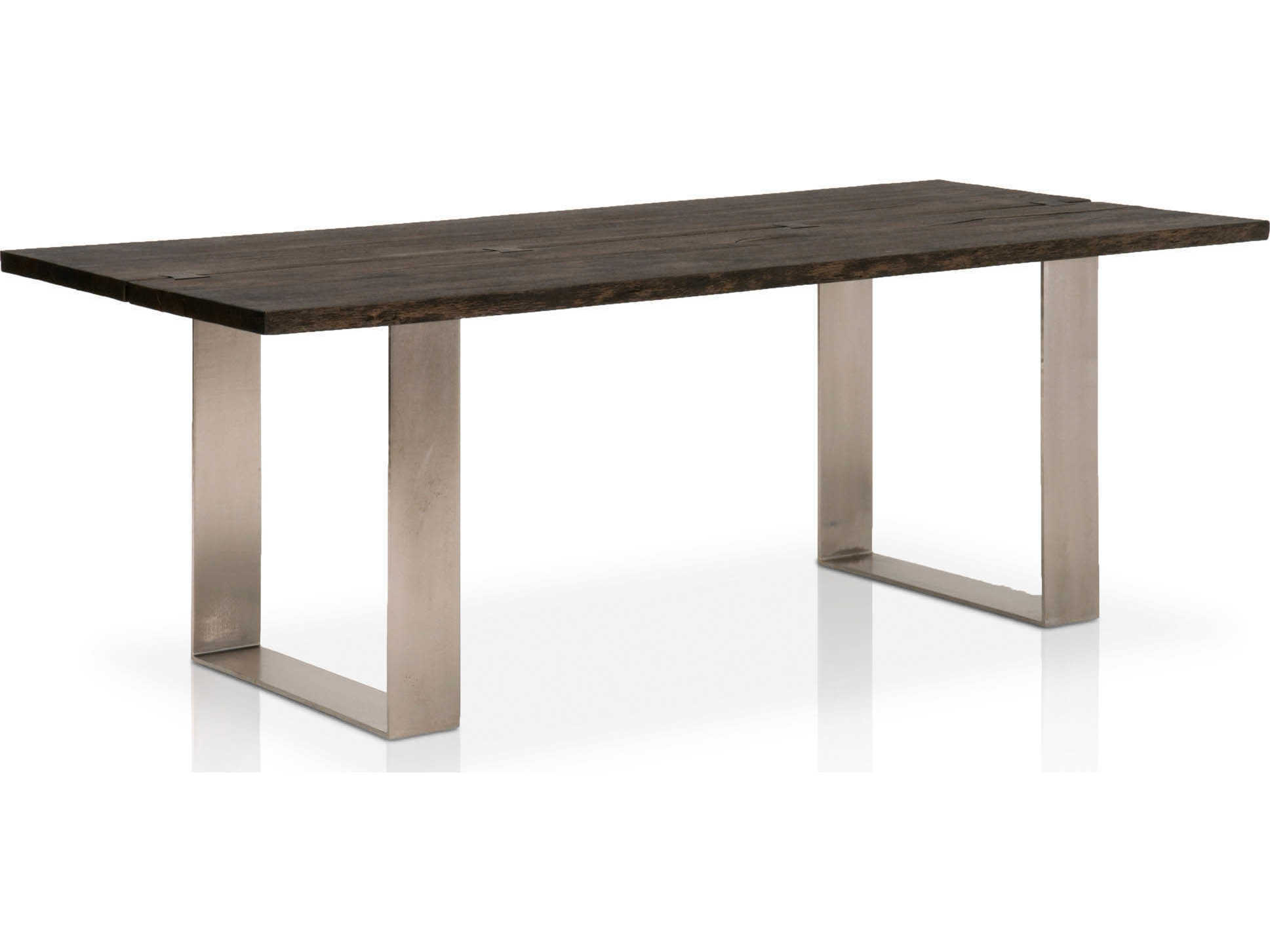 brushed nickel dining room table