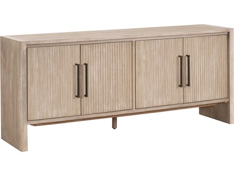 Essentials for Living Traditions 74" Halloway Acacia Wood Natural Gray Sideboard