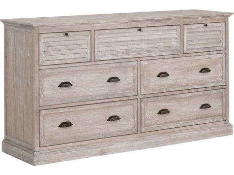 Luxecor Respite 7-Drawers Acacia Wood Double Dresser