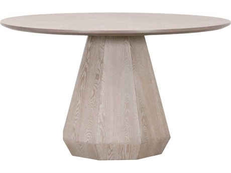 Luxecor Respite Round Wood Natural Gray Ash Dining Table