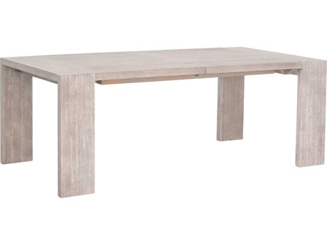 Luxecor Respite Extendable Rectangular Wood Natural Gray Acacia Dining Table
