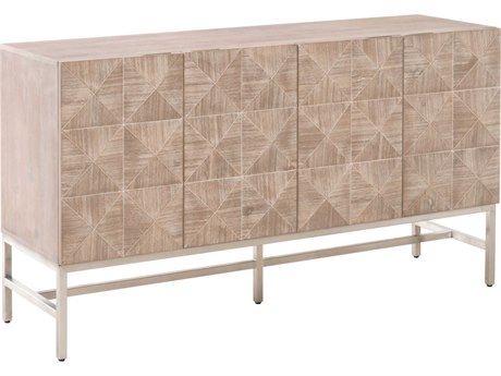 Luxecor Respite 63" Acacia Wood Natural Gray Sideboard
