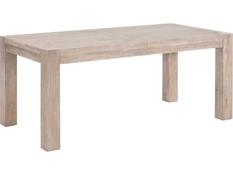 Luxecor Respite Extendable Rectangular Wood Natural Gray Dining Table