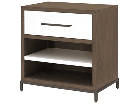 Luxecor Respite 1-Drawer Acacia Wood Nightstand