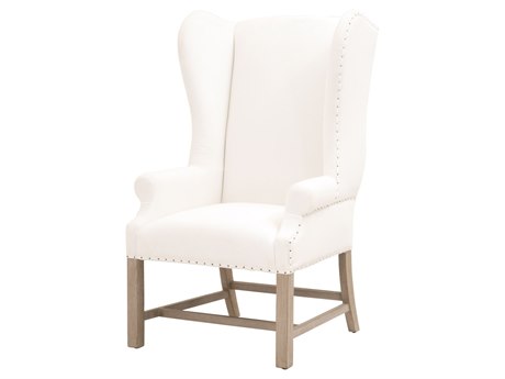Essentials for Living Chateau White Fabric Accent Chair