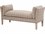 Essentials for Living 60" Bisque French Linen Natural Gray Beige Fabric Upholstered Accent Bench  ESL6430UPBISGLDNG