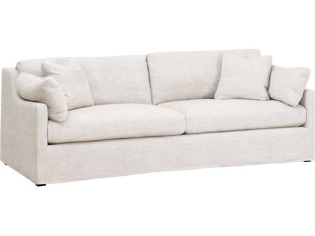 Luxecor Respite Bisque Espresso Cream Upholstered Sofa