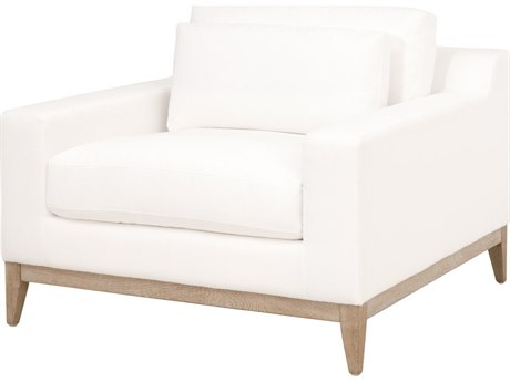 Essentials for Living Stitch & Hand Vienna White Fabric Club Chair