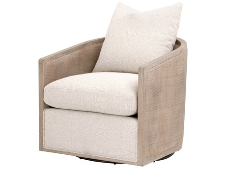 Essentials for Living Stitch & Hand - Dining & Bedroom Swivel Beige Club Chair