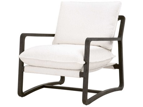 Luxecor Respite White Fabric Accent Chair
