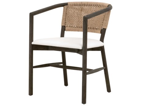 Essentials for Living Stitch & Hand Juxtaposition Black Fabric Accent Chair