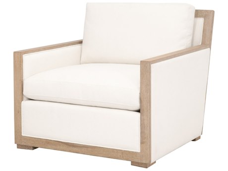 Essentials for Living Stitch & Hand Manhattan White Fabric Accent Chair