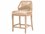 Essentials for Living Woven Loom Fabric Upholstered Mahogany Wood Taupe & White Counter Stool  ESL6808CSWTAPUMNG