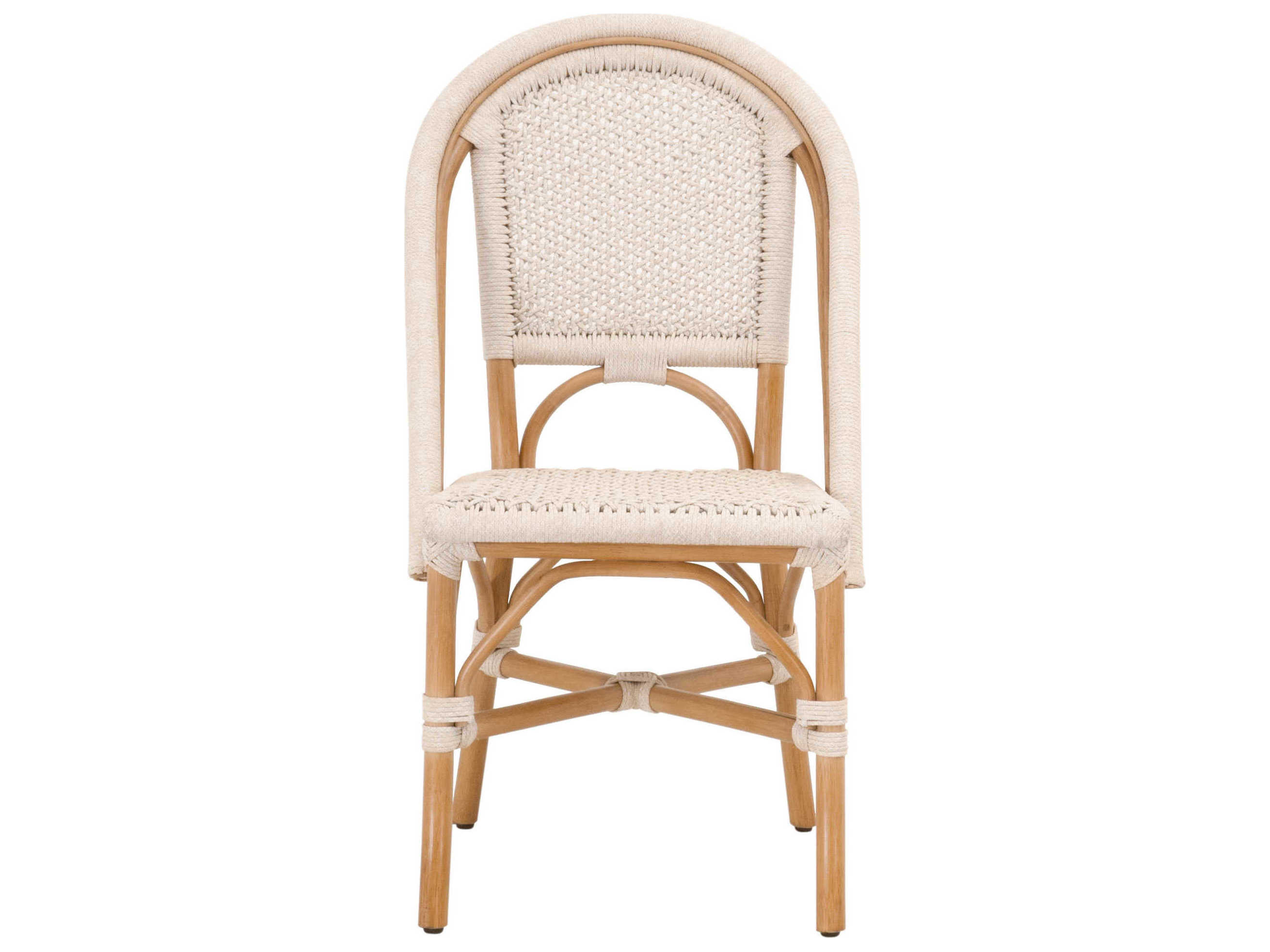 flat rattan dining chair